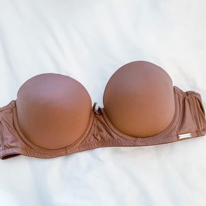 Tahari Dark Mauve 34B strapless Bra